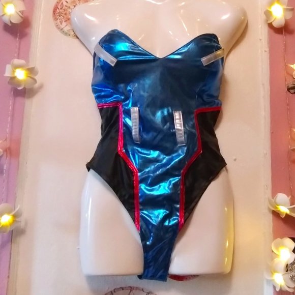 Tops - Metallic (S) Super Bunny Girl Bodysuit